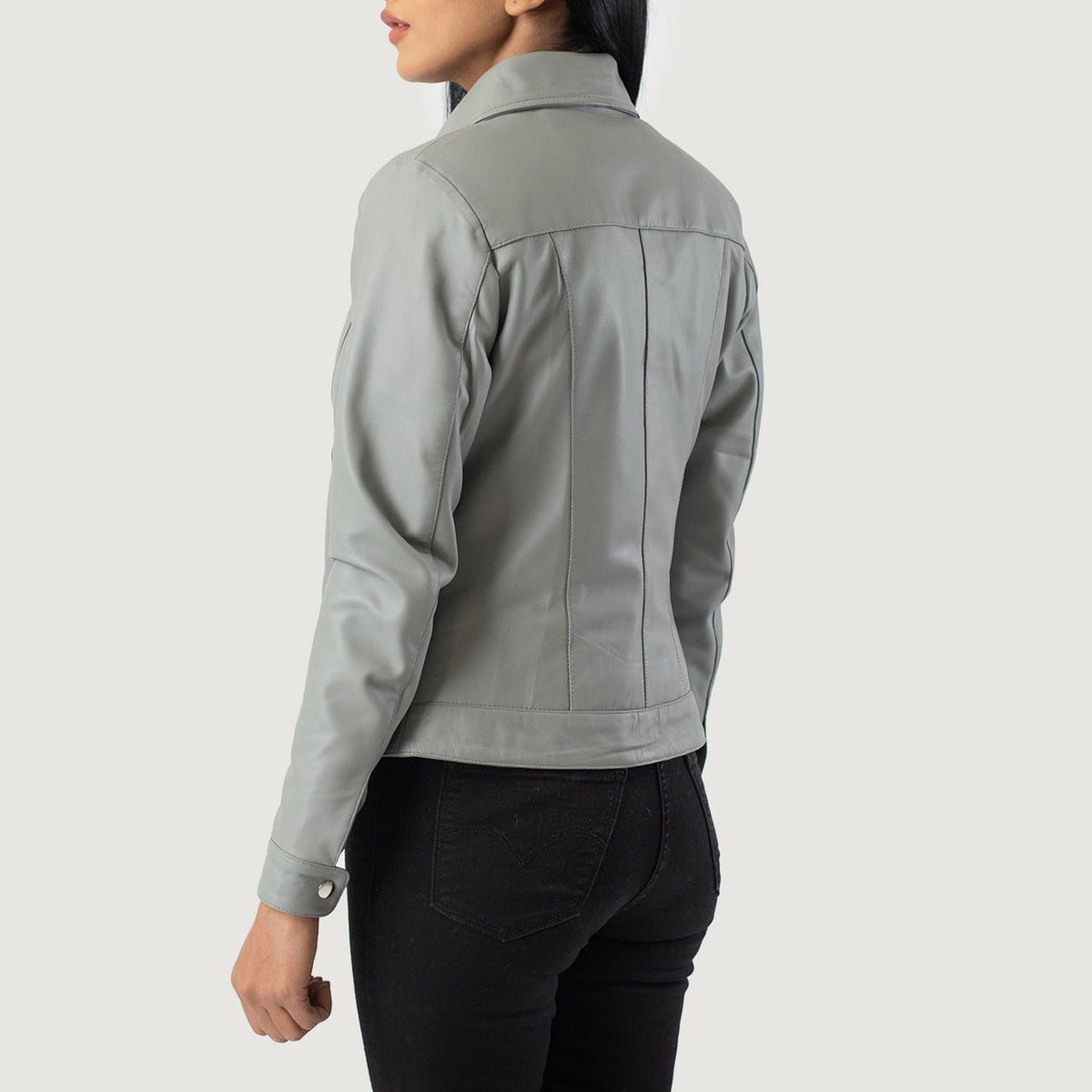 
Vixen Classic Collar Läderjacka för Dam – alternate product view 5
