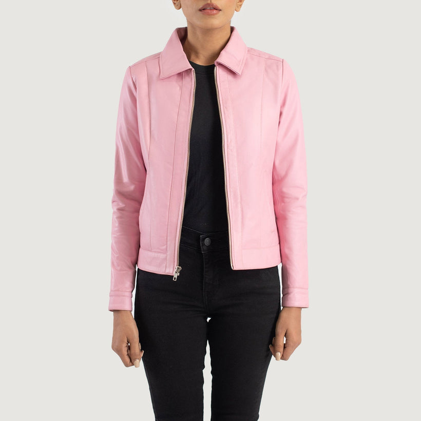 Vixen Classic Collar Läderjacka för Dam
