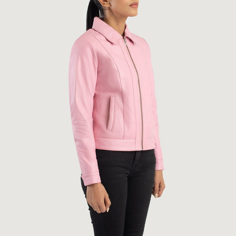 Vixen Classic Collar Läderjacka för Dam
