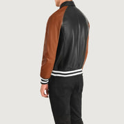 Authentic Sheepskin Leather with Semi-aniline Finish Grain Texture & Heavy-Duty Seam Stitching Detail