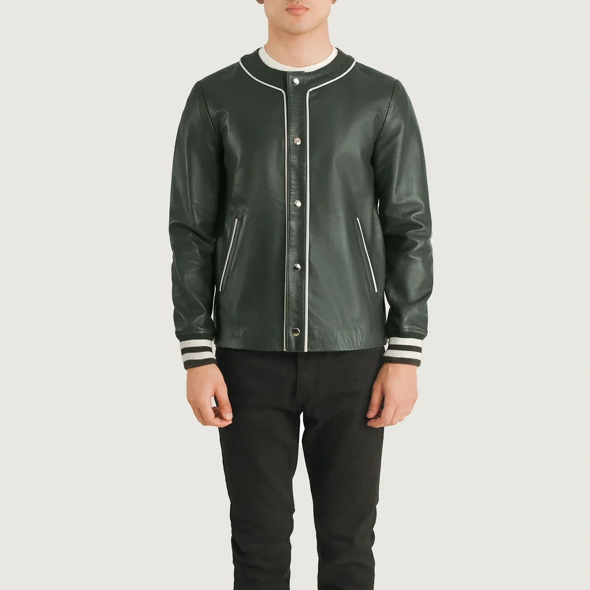 Willis Varsity Läderjacka för Herr – alternate product view 4