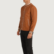 Willis Varsity Läderjacka för Herr – alternate product view 2