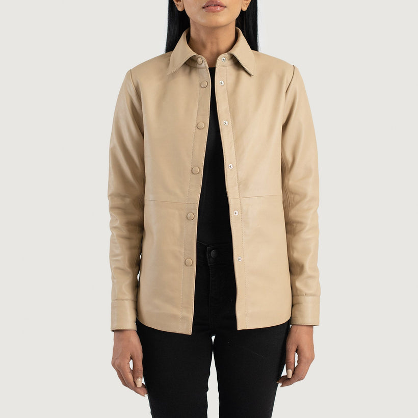 Zenith Shirt Läderjacka för Dam