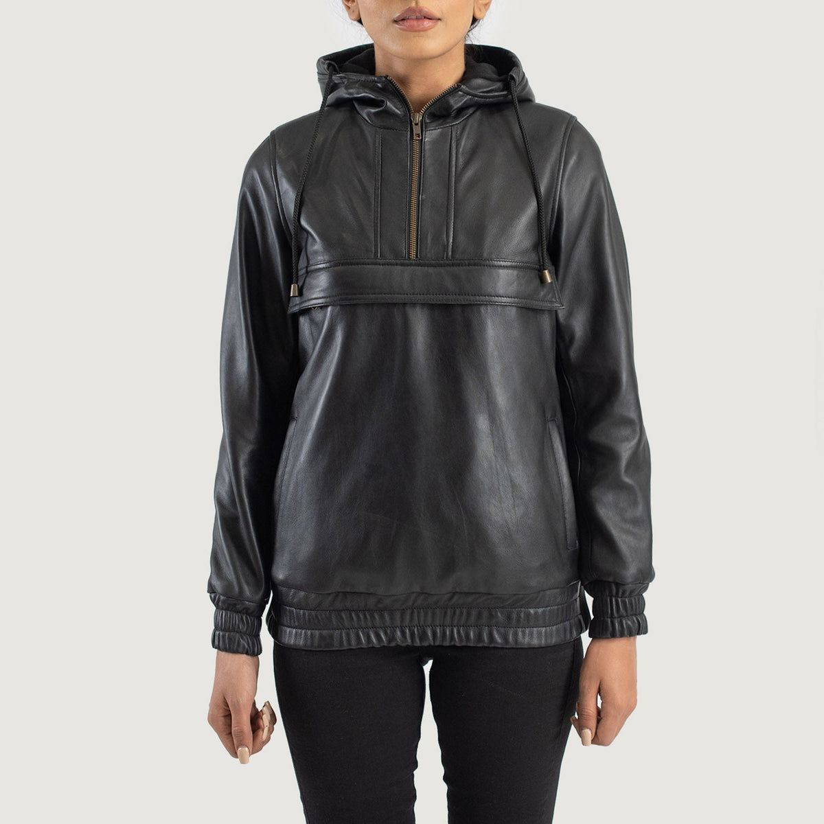 Zest Hooded Pullover Läderjacka för Dam – alternate product view 1