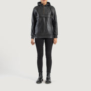 Zest Hooded Pullover Läderjacka för Dam – alternate product view 3