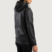 Zest Hooded Pullover Läderjacka för Dam – alternate product view 5