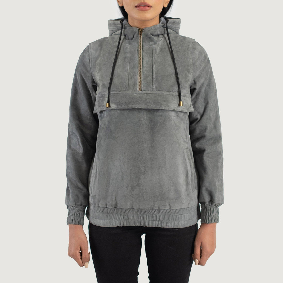 Zest Hooded Pullover Läderjacka för Dam – alternate product view 1