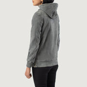 Zest Hooded Pullover Läderjacka för Dam – alternate product view 5